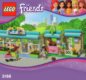 Brugsanvisning Lego set 3188 Friends Dyrlægen i Heartlake