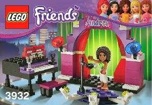 Manual de uso Lego set 3932 Friends El escenario de Andrea