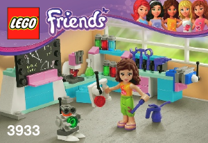 Handleiding Lego set 3933 Friends Olivia's laboratorium