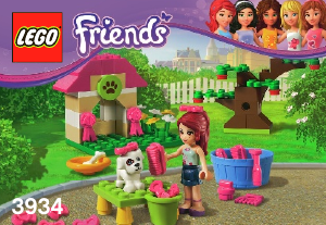 Bedienungsanleitung Lego set 3934 Friends Mias Welpen-Häuschen