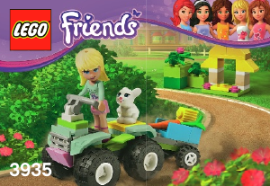 Manual de uso Lego set 3935 Friends Stephanies pet Patrol