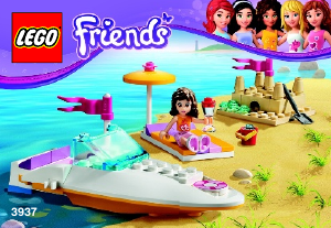 Manuale Lego set 3937 Friends Il motoscafo di Olivia