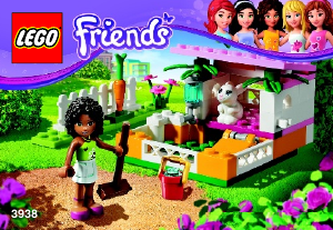 Manual Lego set 3938 Friends Andreas bunny house