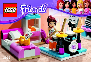 Bruksanvisning Lego set 3939 Friends Mias sovrum