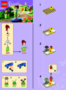 Manual de uso Lego set 30101 Friends Monopatín de Mia