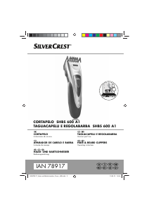 Manual SilverCrest IAN 78917 Aparador de cabelo