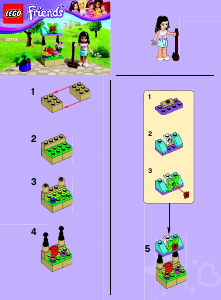 Manual Lego set 30112 Friends Emmas flower stand