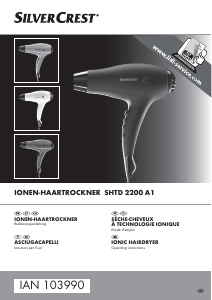 Manuale SilverCrest IAN 103990 Asciugacapelli