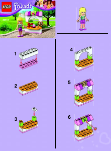 Manual Lego set 30113 Friends Stephanies bakery stand