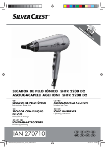 Manual SilverCrest IAN 270710 Secador de cabelo