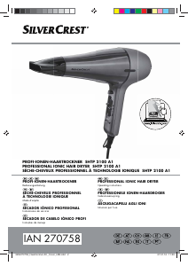 Manual de uso SilverCrest IAN 270758 Secador de pelo