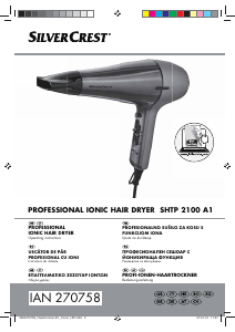 Kullanım kılavuzu SilverCrest IAN 270758 Saç kurutma makinesi