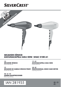 Manual SilverCrest IAN 281935 Secador de cabelo