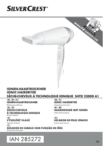 Manual SilverCrest IAN 285272 Secador de cabelo