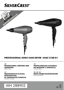 Instrukcja SilverCrest IAN 288902 Suszarka do włosów