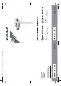 Instrukcja SilverCrest IAN 291951 Suszarka do włosów