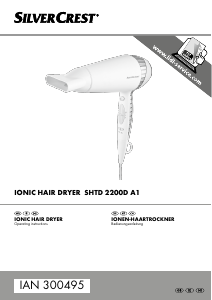 Manual SilverCrest IAN 300495 Hair Dryer