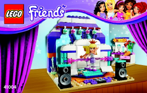 Manual Lego set 41004 Friends Rehearsal stage