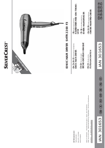 Manual SilverCrest IAN 301653 Hair Dryer