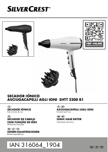 Manual de uso SilverCrest IAN 316064 Secador de pelo