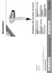 Kullanım kılavuzu SilverCrest IAN 317026 Saç kurutma makinesi