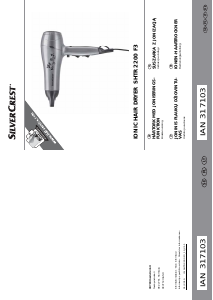 Bruksanvisning SilverCrest IAN 317103 Hårtork