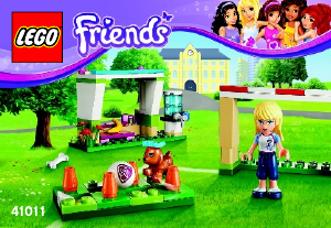 Bedienungsanleitung Lego set 41011 Friends Fussballtraining mitt Stephanie