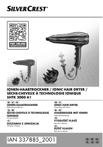 Instrukcja SilverCrest IAN 337885 Suszarka do włosów