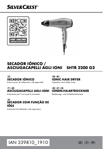 Manuale SilverCrest IAN 339810 Asciugacapelli
