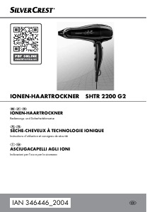 Manuale SilverCrest IAN 346446 Asciugacapelli