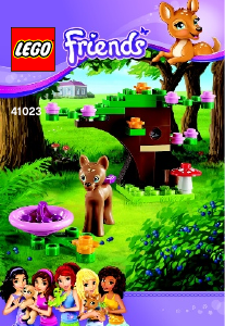 Manual Lego set 41023 Friends Fawns forest