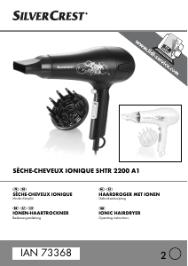 Handleiding SilverCrest IAN 73368 Haardroger