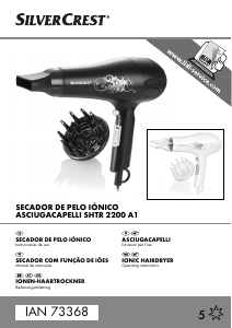 Manual SilverCrest IAN 73368 Secador de cabelo