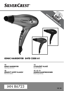 Manuál SilverCrest IAN 86723 Vlasový vysoušeč