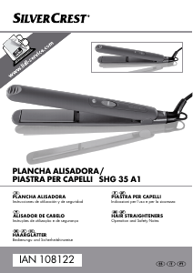 Manual SilverCrest IAN 108122 Alisador de cabelo