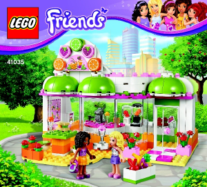 Руководство ЛЕГО set 41035 Friends Фреш-бар Хартлейк Сити