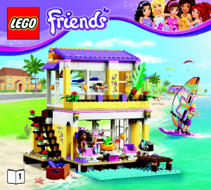 Bedienungsanleitung Lego set 41037 Friends Stephanies Strandhaus