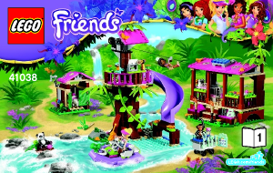 Manual de uso Lego set 41038 Friends La base de rescate de la jungla