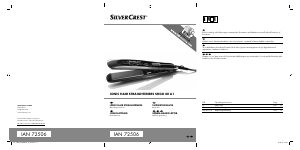 Käyttöohje SilverCrest IAN 72506 Hiustensuoristin