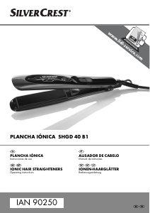 Manual SilverCrest IAN 90250 Alisador de cabelo