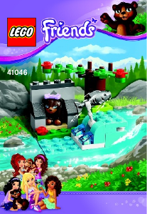 Manual Lego set 41046 Friends Brown bears river
