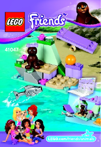 Bedienungsanleitung Lego set 41047 Friends Robbenbaby-Fels