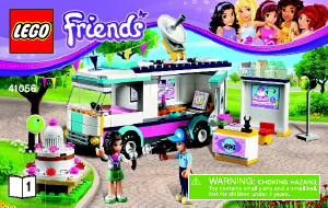 Mode d’emploi Lego set 41056 Friends Le camion TV d'Heartlake City