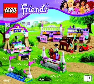 Handleiding Lego set 41057 Friends Heartlake paardenshow