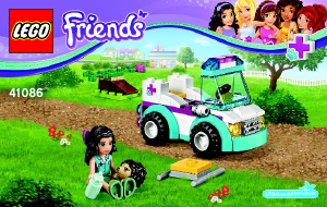 Manuale Lego set 41086 Friends L'ambulanza degli animali