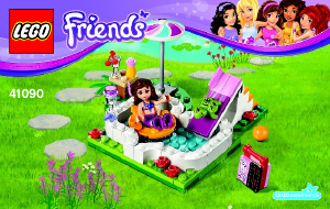 Manual Lego set 41090 Friends Olivias garden pool