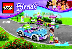 Manuale Lego set 41091 Friends L'auto sportiva di Mia