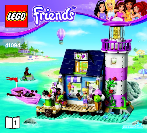 Руководство ЛЕГО set 41094 Friends Маяк Хартлейк Сити