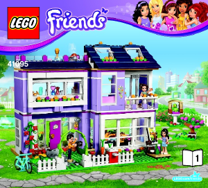 Manual de uso Lego set 41095 Friends La casa de Emma