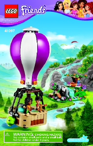 Bedienungsanleitung Lego set 41097 Friends Heartlake Heissluftballon